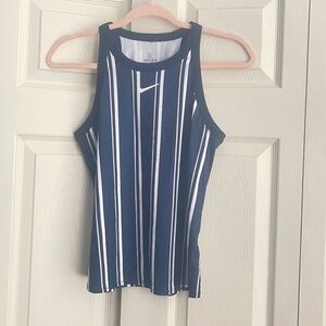 Nike Court women's Dri-Fit striped Tank Top.         D